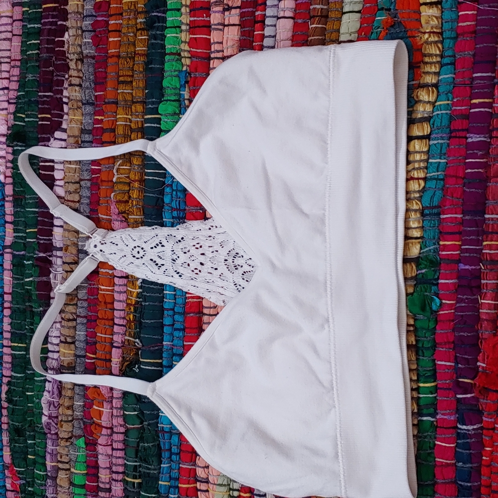 ⭐️Auden medium off white racer back bralette